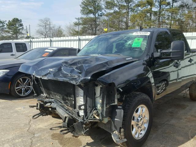 1GCHK53649F140461 - 2009 CHEVROLET SILVERADO BLACK photo 9