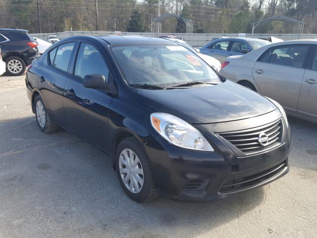 3N1CN7AP6EL844866 - 2014 NISSAN VERSA S BLACK photo 1