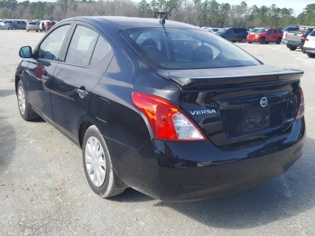 3N1CN7AP6EL844866 - 2014 NISSAN VERSA S BLACK photo 3