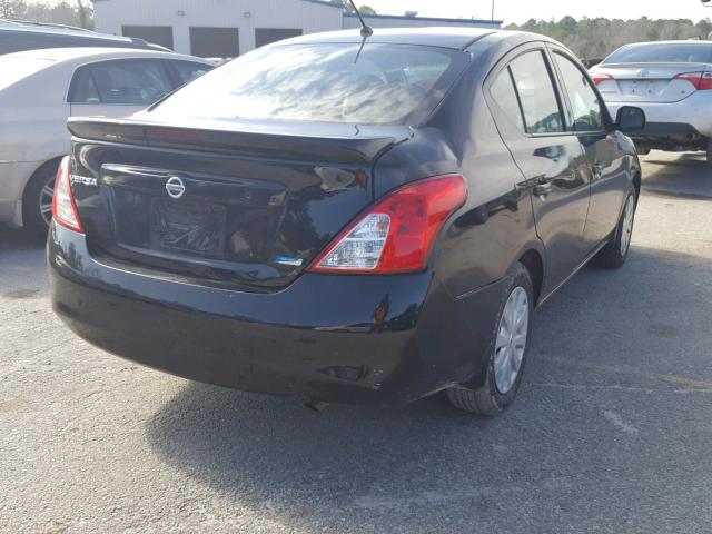 3N1CN7AP6EL844866 - 2014 NISSAN VERSA S BLACK photo 4