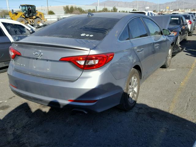 5NPE24AF5HH453376 - 2017 HYUNDAI SONATA SE GRAY photo 4