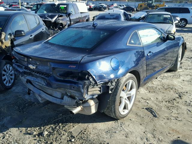 2G1FB1E31C9176636 - 2012 CHEVROLET CAMARO LT BLUE photo 4