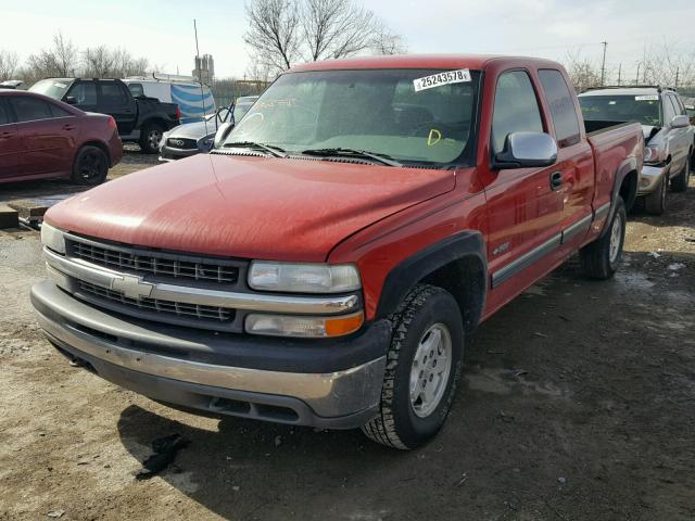 2GCEK19VXY1168748 - 2000 CHEVROLET SILVERADO RED photo 2