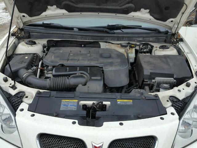 1G2ZG58BX74237544 - 2007 PONTIAC G6 BASE WHITE photo 7