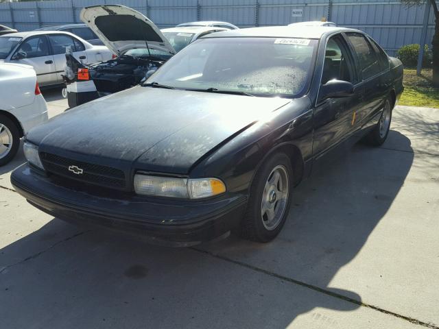 1G1BL52P0TR153283 - 1996 CHEVROLET IMPALA BLACK photo 2