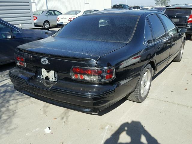 1G1BL52P0TR153283 - 1996 CHEVROLET IMPALA BLACK photo 4