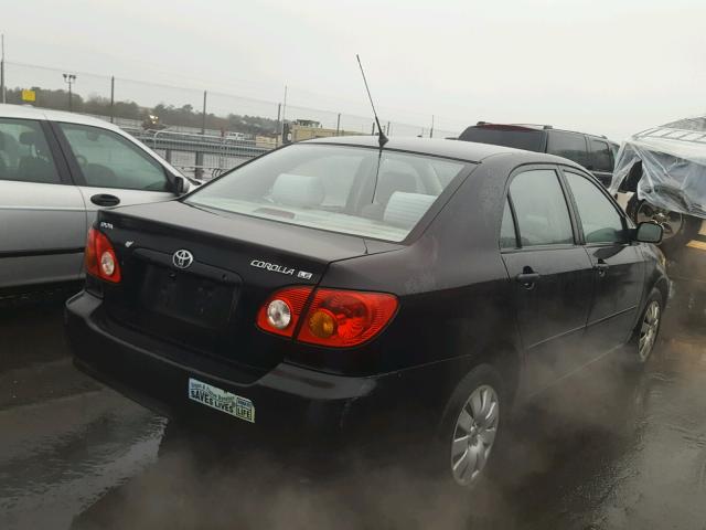 JTDBR32E442034039 - 2004 TOYOTA COROLLA CE BLACK photo 4