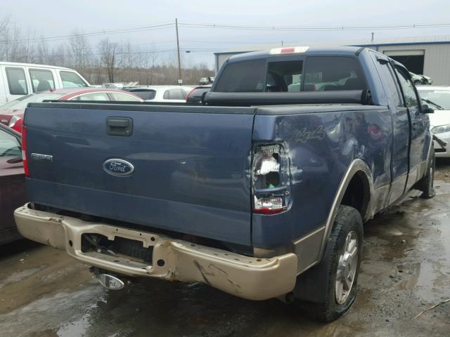 1FTPX14594NB33693 - 2004 FORD F150 BLUE photo 4