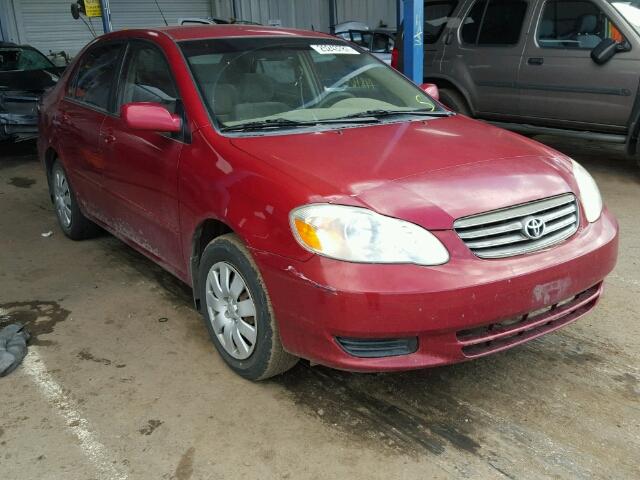 JTDBR32E942023148 - 2004 TOYOTA COROLLA RED photo 1