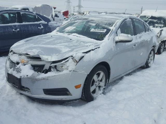 1G1PF5SC9C7295346 - 2012 CHEVROLET CRUZE LT SILVER photo 2