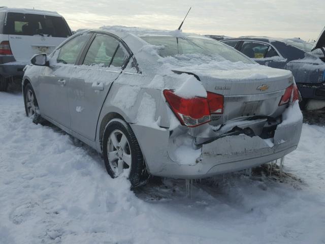 1G1PF5SC9C7295346 - 2012 CHEVROLET CRUZE LT SILVER photo 3