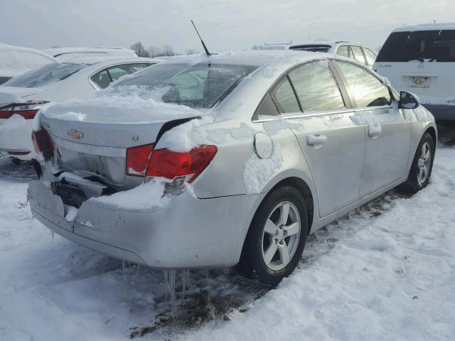 1G1PF5SC9C7295346 - 2012 CHEVROLET CRUZE LT SILVER photo 4