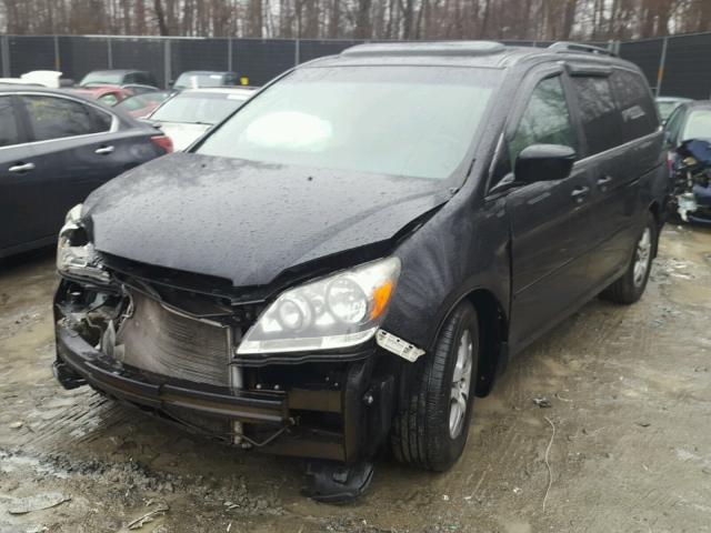 5FNRL38707B011822 - 2007 HONDA ODYSSEY EX BLACK photo 2