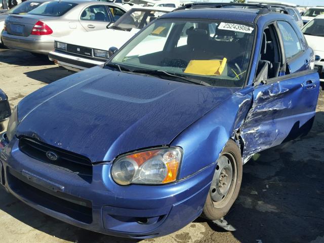 JF1GG65534G807567 - 2004 SUBARU IMPREZA TS BLUE photo 2