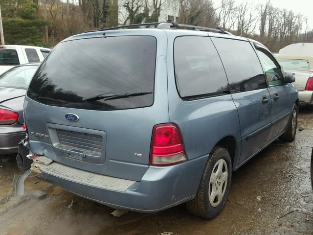 2FMZA51604BA21631 - 2004 FORD FREESTAR S BLUE photo 4