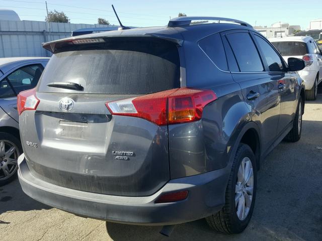 2T3DFREV6DW032980 - 2013 TOYOTA RAV4 LIMIT GRAY photo 4