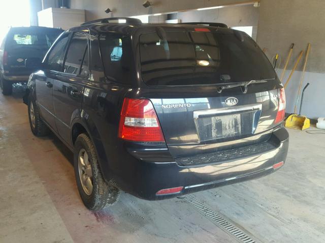 KNDJC735985838814 - 2008 KIA SORENTO EX BLACK photo 3