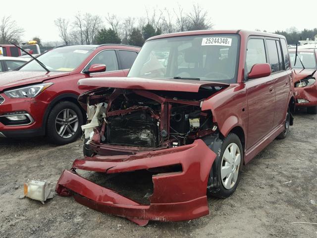 JTLKT324664084218 - 2006 TOYOTA SCION XB MAROON photo 2