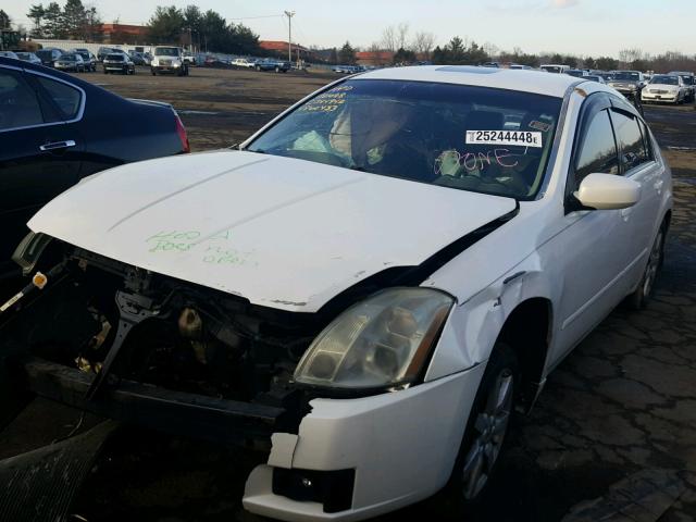 1N4BA41E56C860433 - 2006 NISSAN MAXIMA SE WHITE photo 2