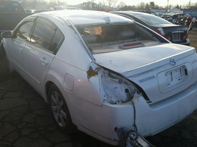 1N4BA41E56C860433 - 2006 NISSAN MAXIMA SE WHITE photo 3