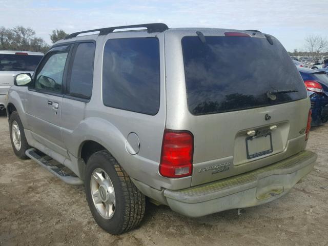 1FMYU60EX3UA63296 - 2003 FORD EXPLORER S SILVER photo 3