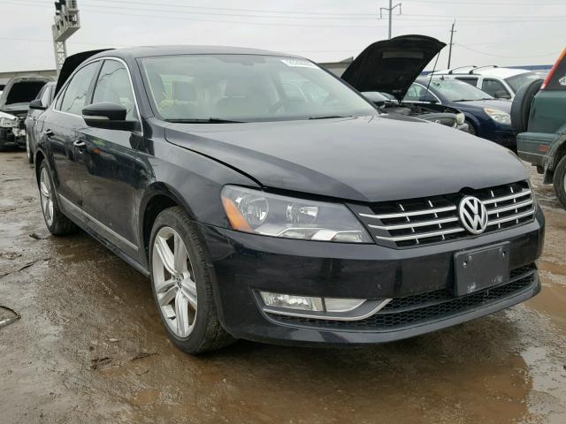 1VWCN7A37DC022238 - 2013 VOLKSWAGEN PASSAT SEL BLACK photo 1