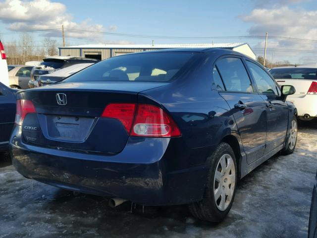 1HGFA16596L142422 - 2006 HONDA CIVIC LX BLUE photo 4