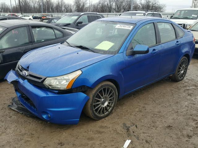 1FAHP3GN5BW113563 - 2011 FORD FOCUS SES BLUE photo 2