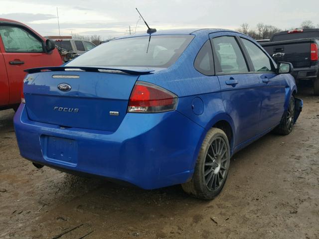 1FAHP3GN5BW113563 - 2011 FORD FOCUS SES BLUE photo 4