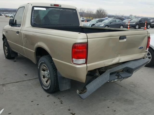 1FTYR10C1YPC01384 - 2000 FORD RANGER TAN photo 3