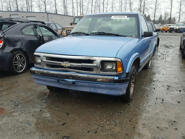 1GCCS1442TK136486 - 1996 CHEVROLET S TRUCK S1 BLUE photo 2