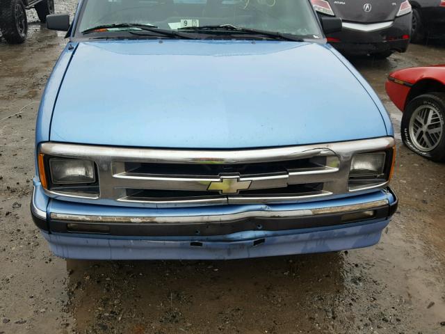 1GCCS1442TK136486 - 1996 CHEVROLET S TRUCK S1 BLUE photo 7