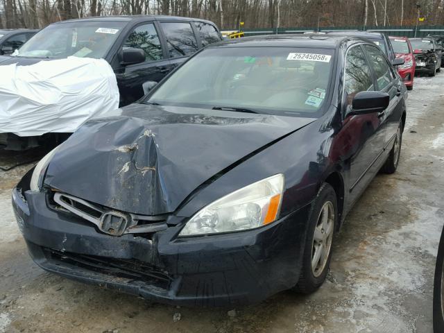 1HGCM56673A013984 - 2003 HONDA ACCORD EX BLACK photo 2