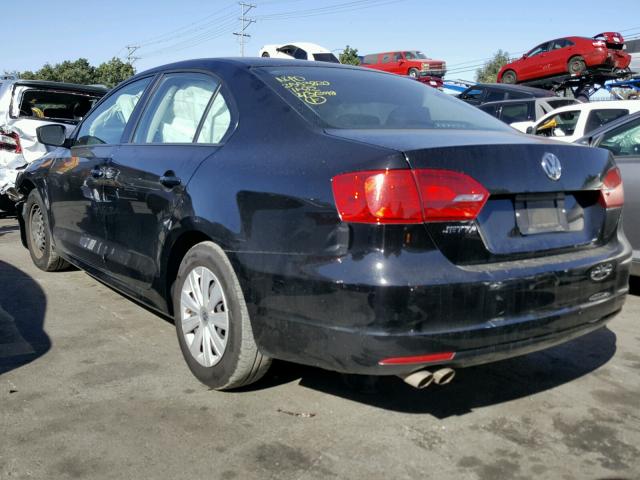 3VW2K7AJ8EM399681 - 2014 VOLKSWAGEN JETTA BASE 黑色 照片 3