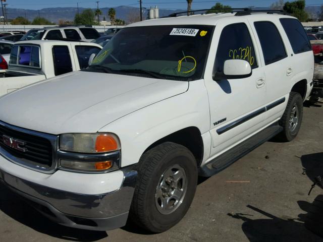 1GKEC13T91J193757 - 2001 GMC YUKON WHITE photo 2