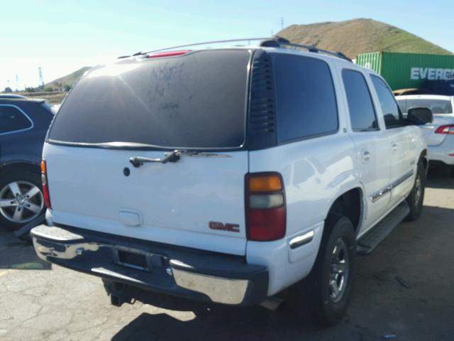 1GKEC13T91J193757 - 2001 GMC YUKON WHITE photo 4