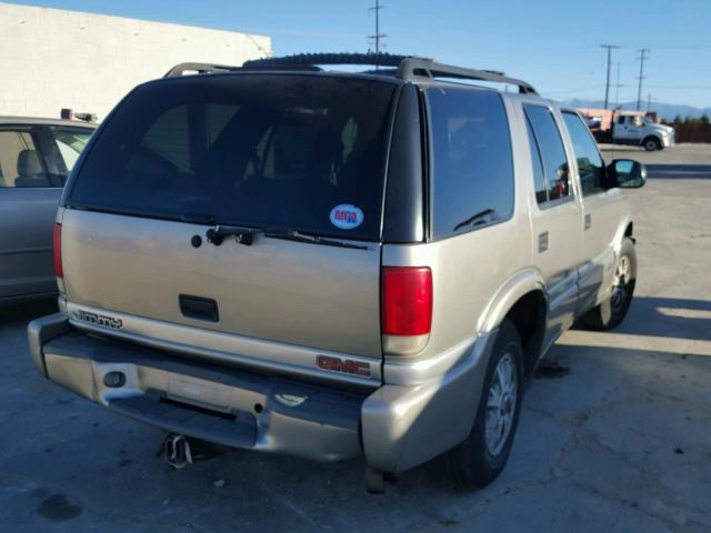 1GKDT13W1X2530012 - 1999 GMC ENVOY BROWN photo 4