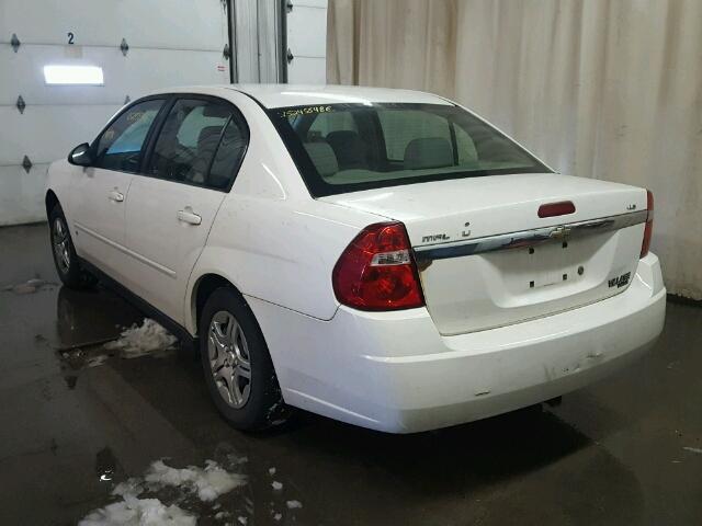 1G1ZS51F06F230282 - 2006 CHEVROLET MALIBU LS WHITE photo 3