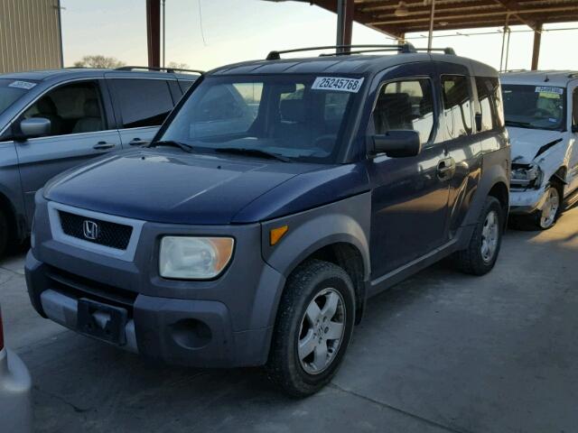 5J6YH18503L014107 - 2003 HONDA ELEMENT EX BLUE photo 2