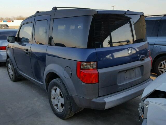 5J6YH18503L014107 - 2003 HONDA ELEMENT EX BLUE photo 3