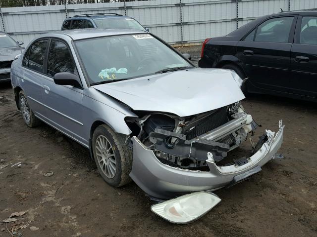 2HGES16505H626094 - 2005 HONDA CIVIC LX SILVER photo 1