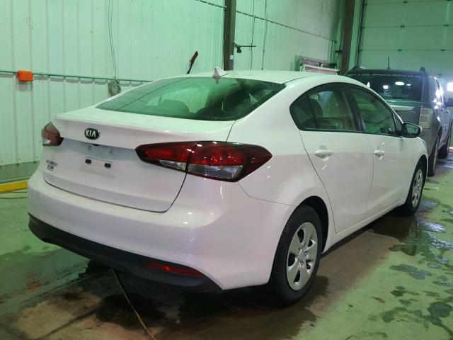 3KPFL4A76HE040574 - 2017 KIA FORTE LX WHITE photo 4