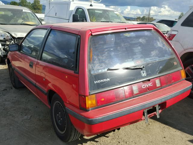 JHMAH5332GS019100 - 1986 HONDA CIVIC 1.5 RED photo 3