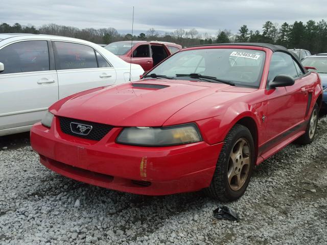 1FAFP44472F169562 - 2002 FORD MUSTANG RED photo 2