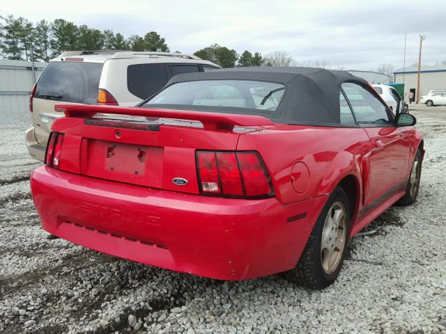 1FAFP44472F169562 - 2002 FORD MUSTANG RED photo 4