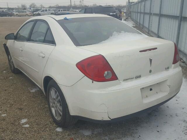 1G2ZG558464184508 - 2006 PONTIAC G6 SE1 WHITE photo 3