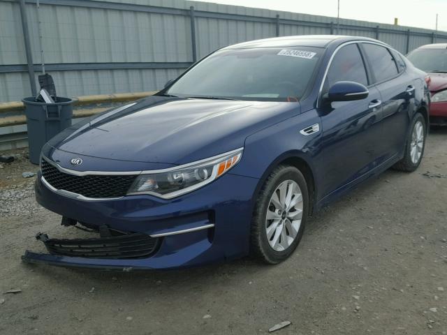 5XXGT4L37GG035890 - 2016 KIA OPTIMA LX BLUE photo 2