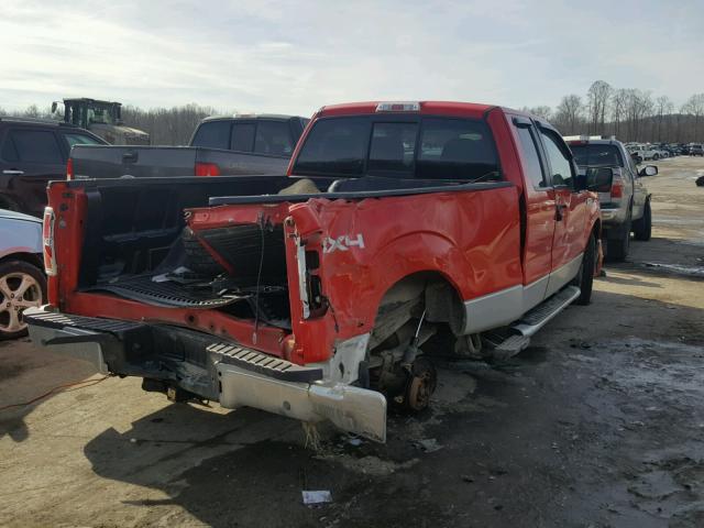 1FTFX1EF2CFB07495 - 2012 FORD F150 SUPER RED photo 4