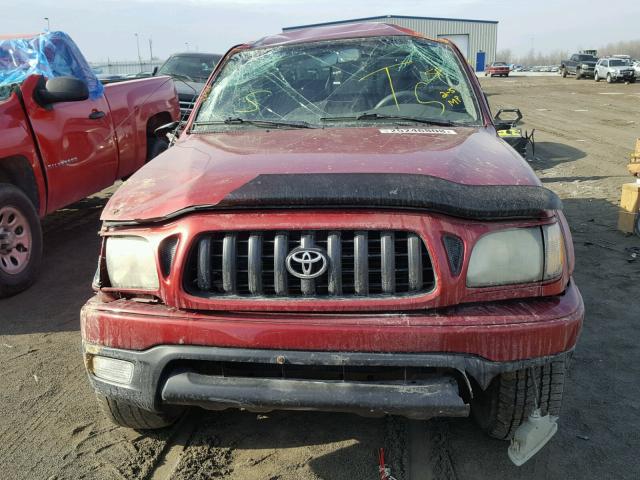 5TEGM92NX3Z179703 - 2003 TOYOTA TACOMA DOU RED photo 7