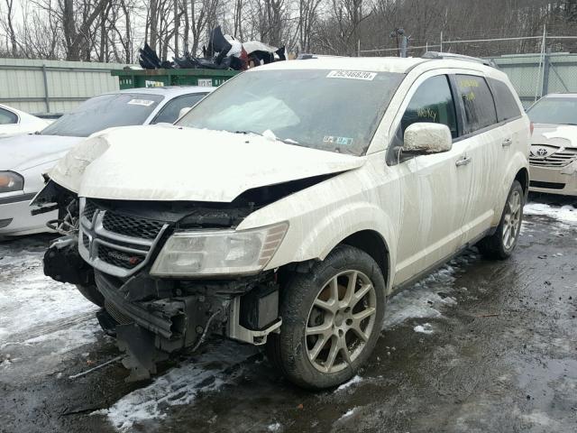 3C4PDCDG7DT569612 - 2013 DODGE JOURNEY CR WHITE photo 2